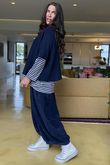 Conrad Layer Knit Navy
